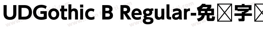 UDGothic B Regular字体转换